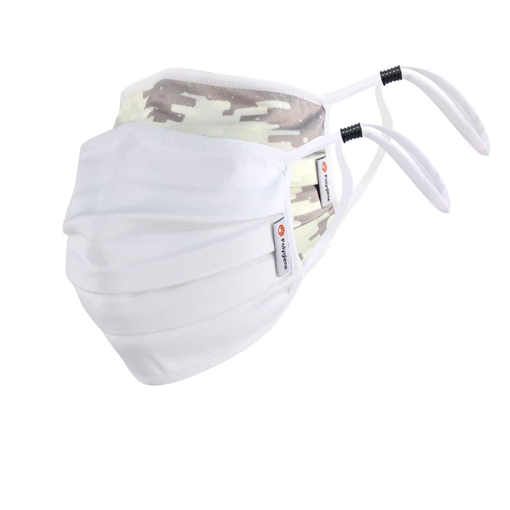 Munskydd POLYGIENE® 3-Layer 2 Pack – White/Camo