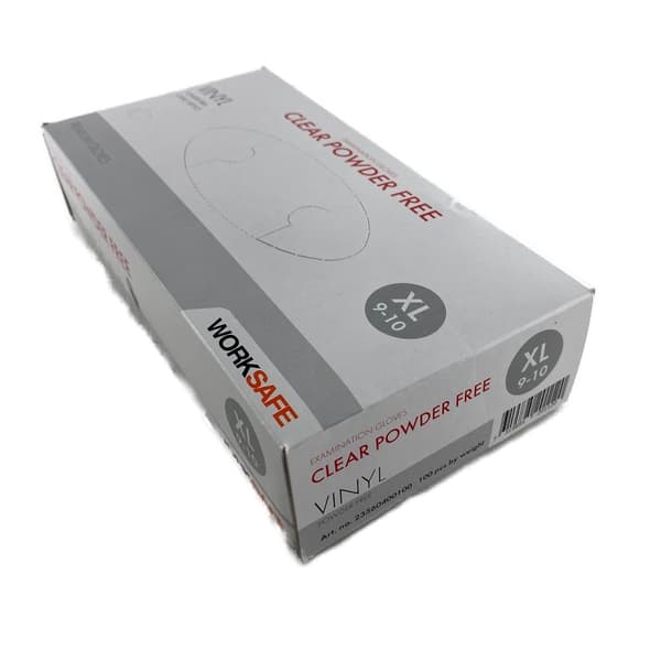 100st/fp, Handskar, Skyddshandskar, Engångshandskar, Vinyl Worksafe XL