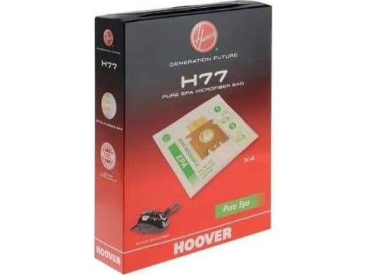 Hoover H77 Micro Bag, Dammpåse, Cylinderdammsugare, Vit, Grön, Mikrofiber, 4 styck