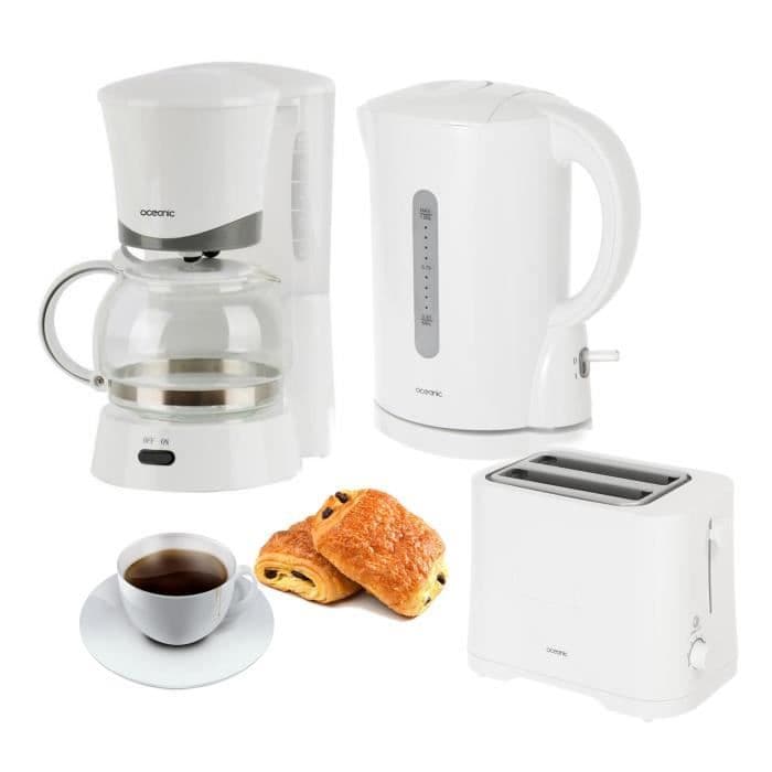OCEANIC-förpackning: vattenkokare + kaffebryggare + brödrost
