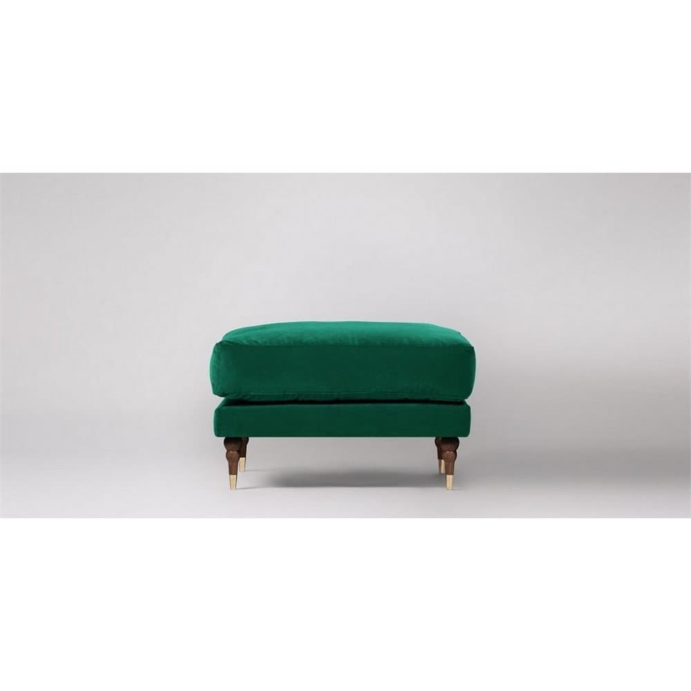 Hill Interiors Velvet Tufted Rectangle Ottoman