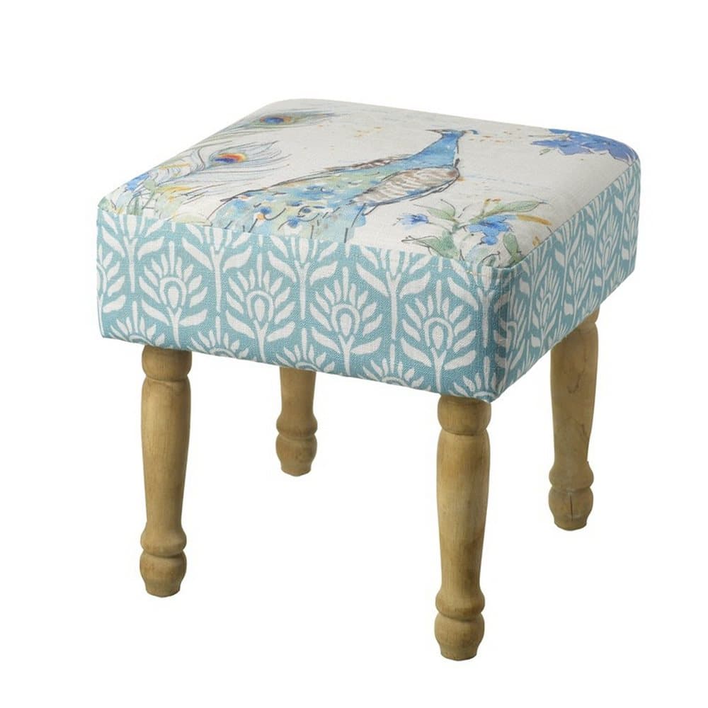Peacock Pattern Stool