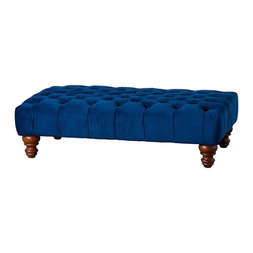 Hill Interiors Velvet Tufted Rectangle Ottoman