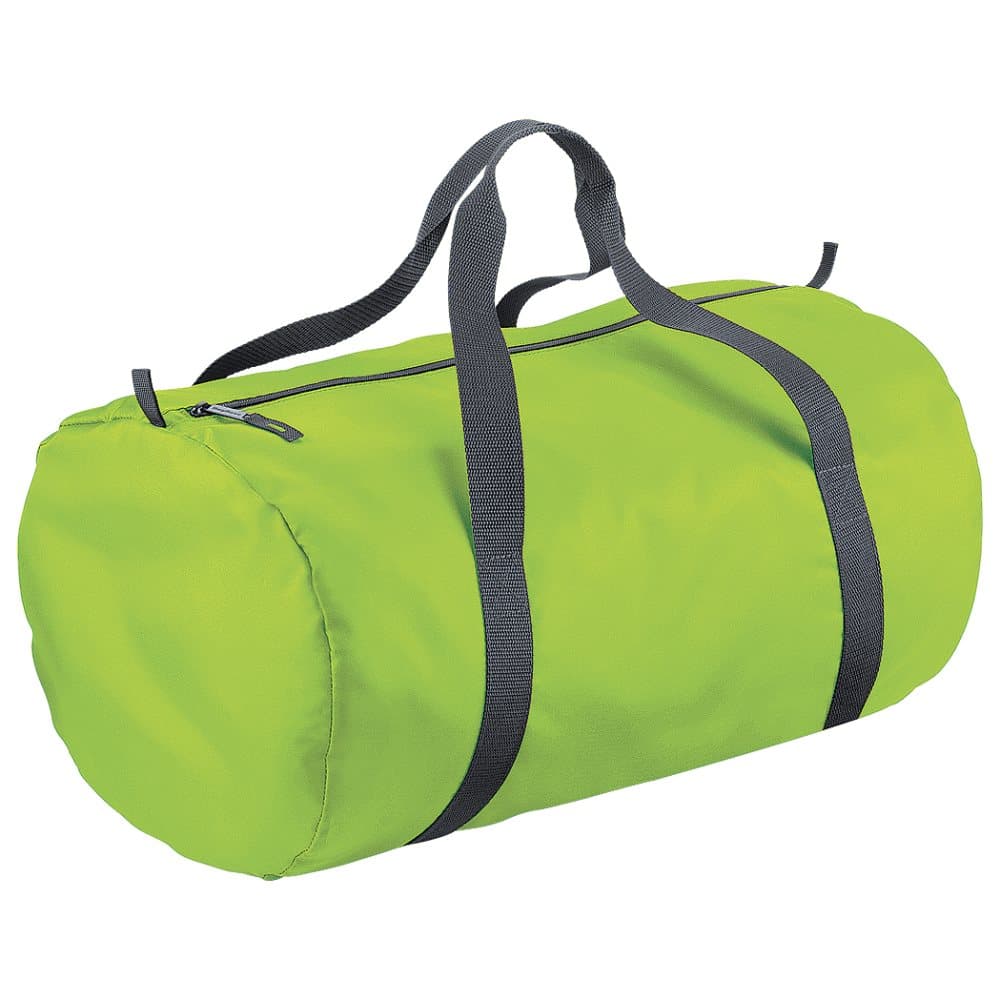BagBase Packaway Barrel Bag / Duffle Water Resistant Travel Bag (32 Litres) (Pack of 2)