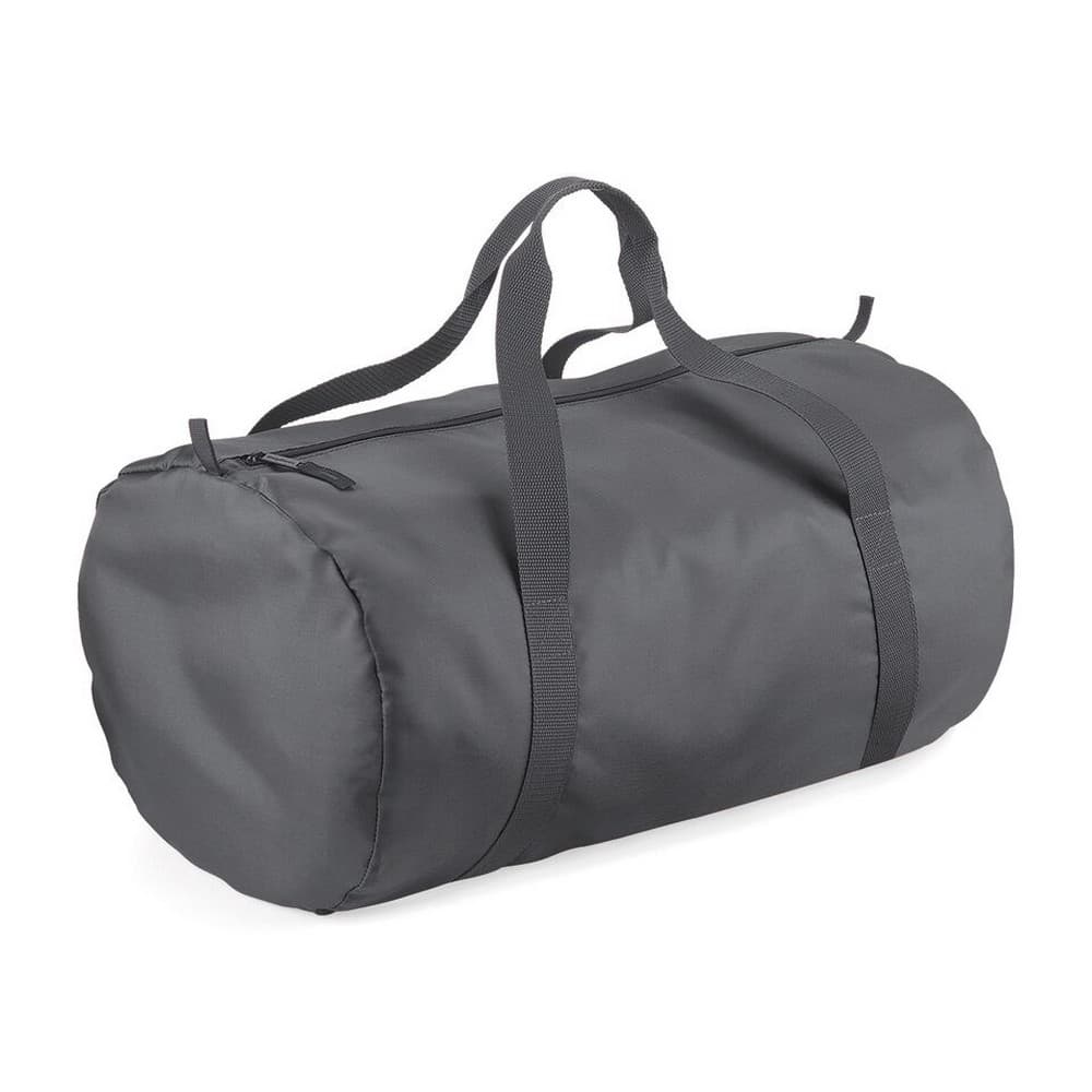 BagBase Packaway Barrel Bag / Duffle Water Resistant Travel Bag (32 Litres) (Pack of 2)