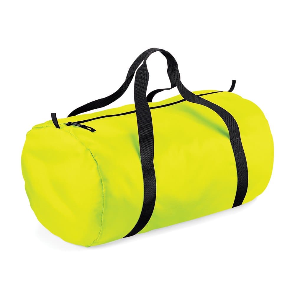 BagBase Packaway Barrel Bag / Duffle Water Resistant Travel Bag (32 Litres) (Pack of 2)