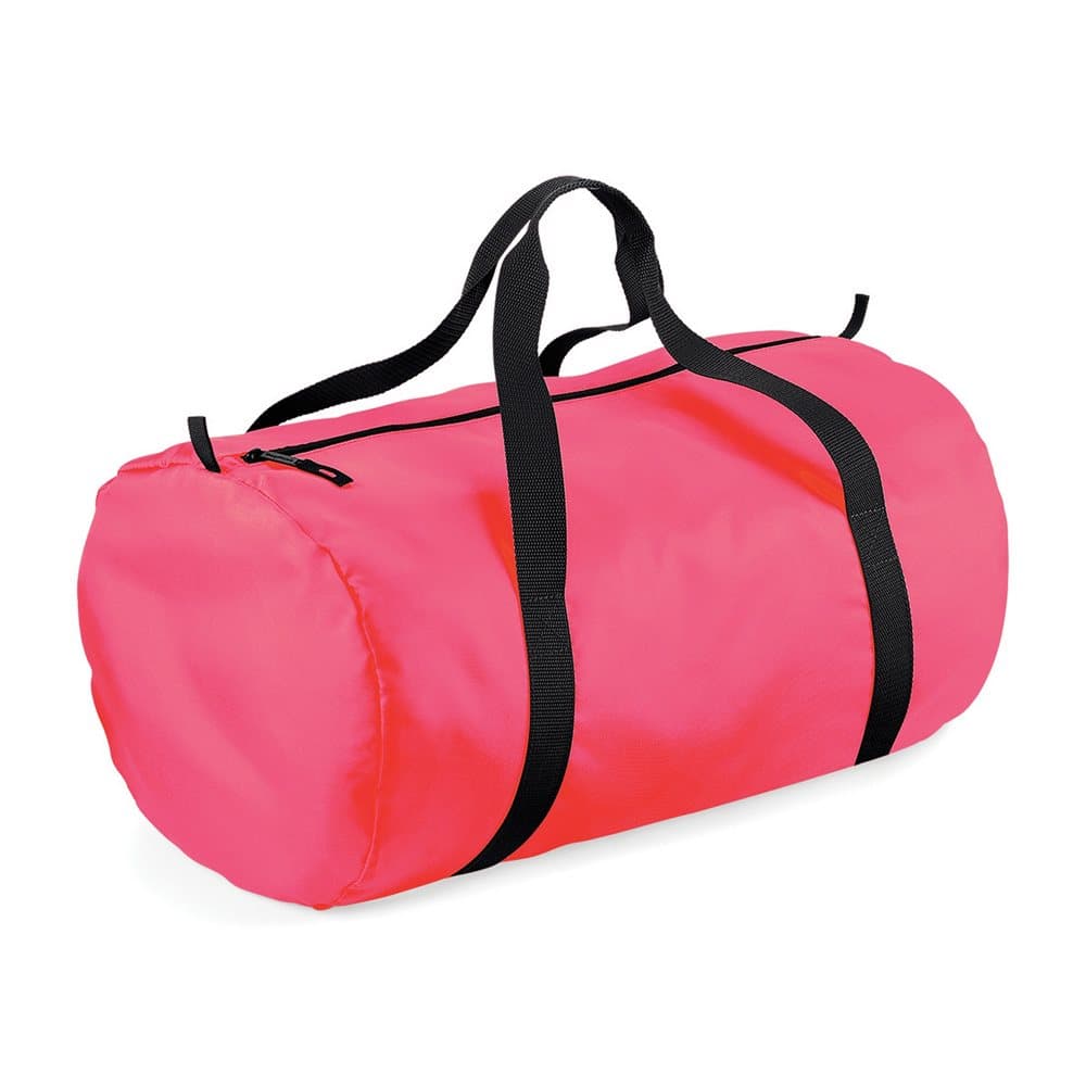 BagBase Packaway Barrel Bag / Duffle Water Resistant Travel Bag (32 Litres) (Pack of 2)
