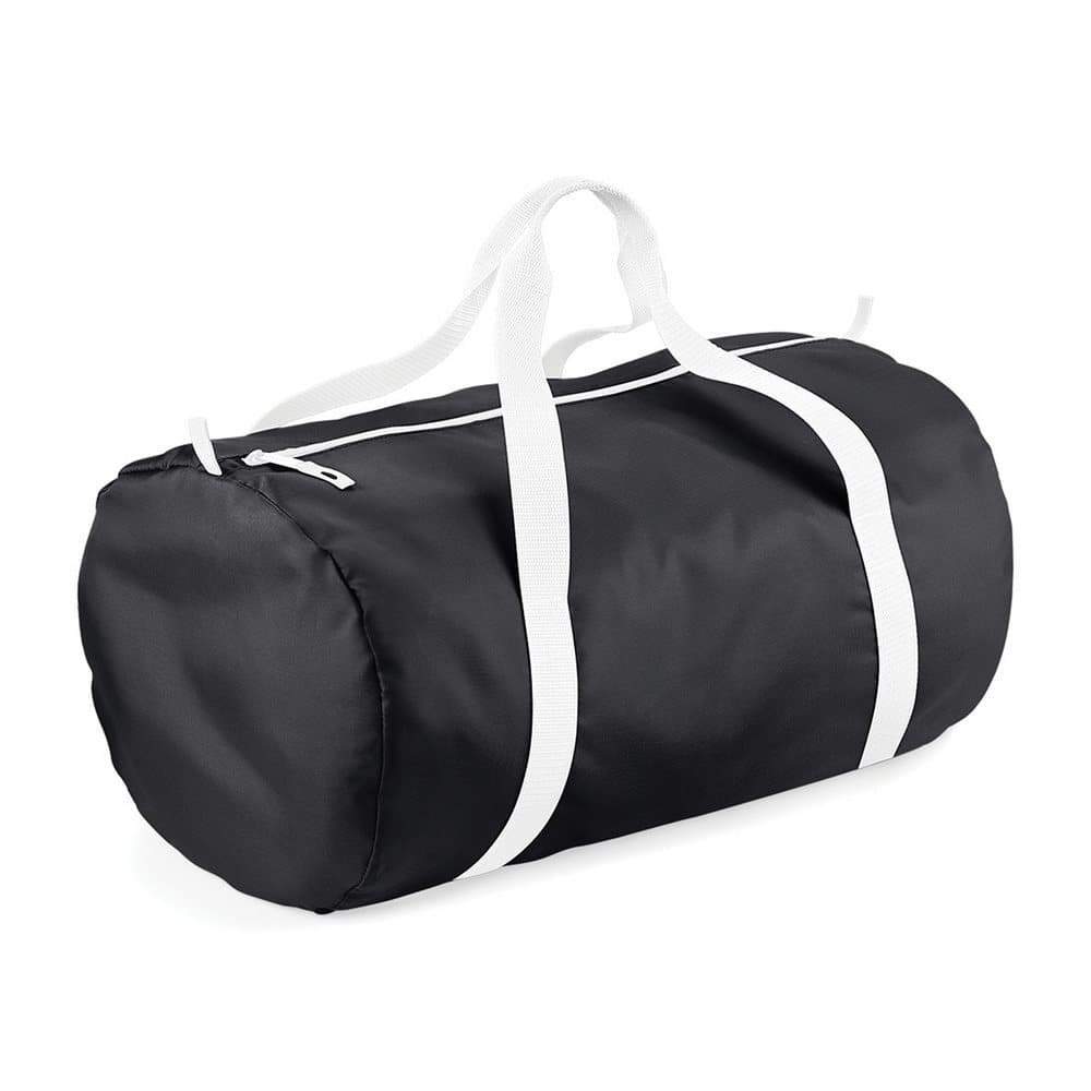 BagBase Packaway Barrel Bag / Duffle Water Resistant Travel Bag (32 Litres) (Pack of 2)