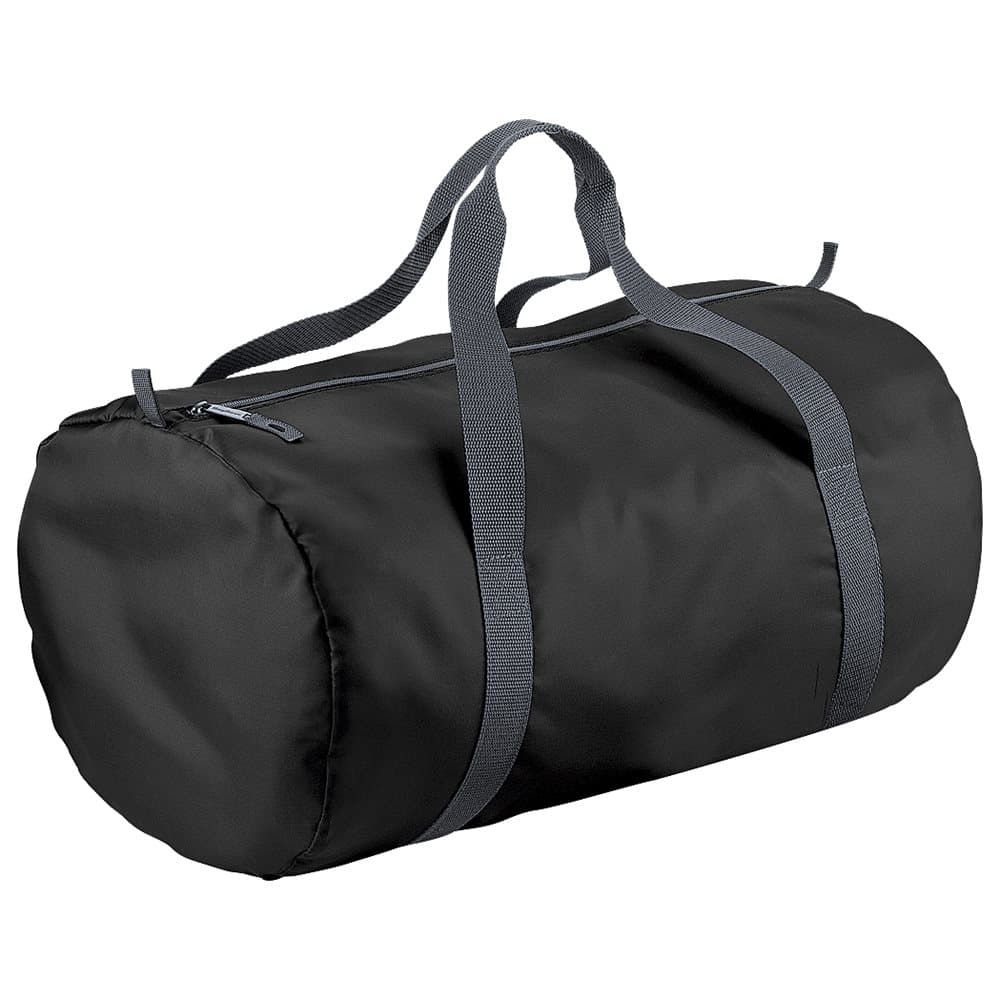 BagBase Packaway Barrel Bag / Duffle Water Resistant Travel Bag (32 Litres) (Pack of 2)