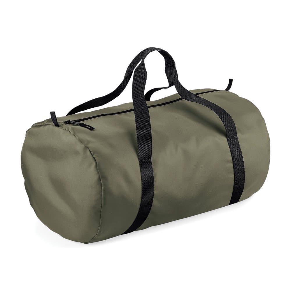 BagBase Packaway Barrel Bag / Duffle Water Resistant Travel Bag (32 Litres) (Pack of 2)