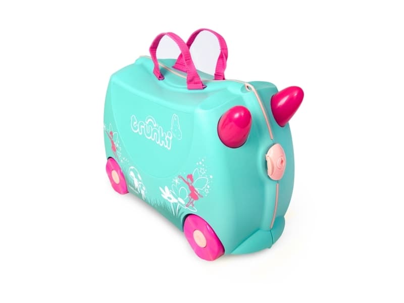 Trunki 1568282951, Resväska, Rosa, Turkos, Plast, 4 hjul, 18 l, 310 mm