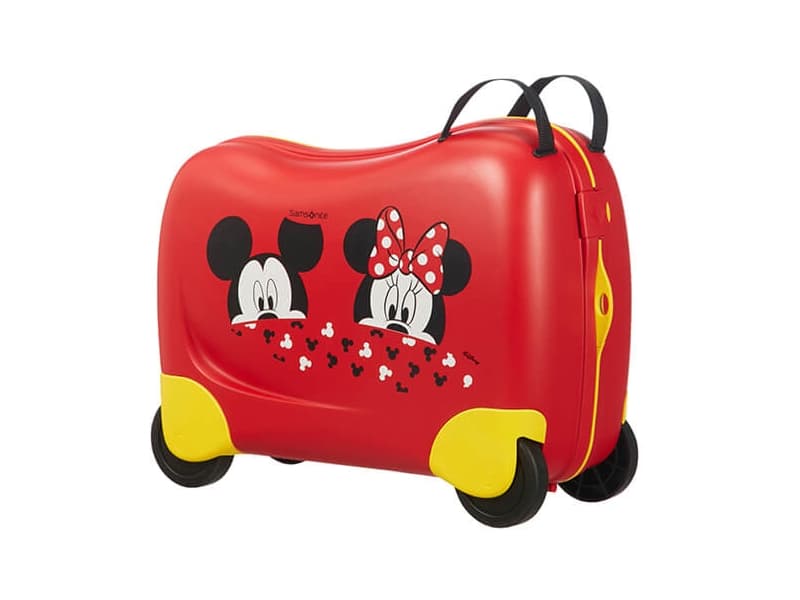 Samsonite Dream Rider Spinner, Spinner, Rød, Mickey/Minnie Peeking, Polypropylen (PP), 4 hjul, 25 l