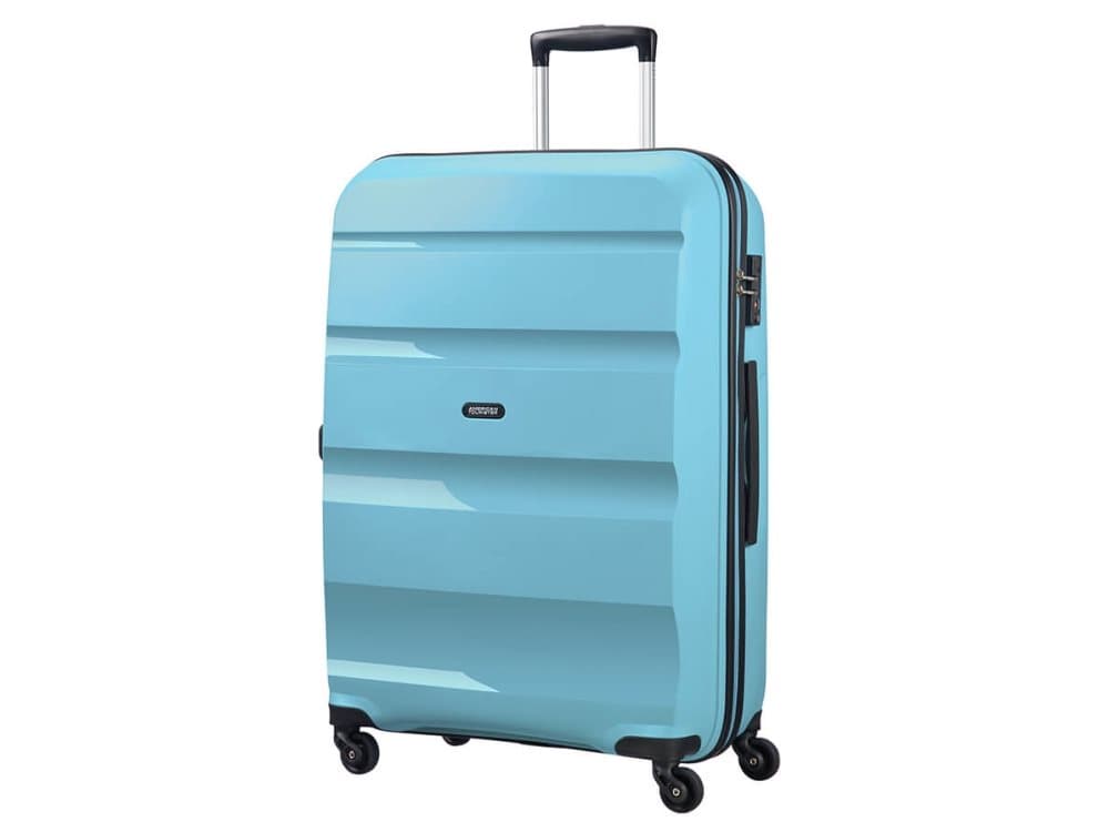 American Tourister Bon Air, Spinner, Blå, Polypropylen (PP), 4 hjul, 360°, Kombinasjonslås