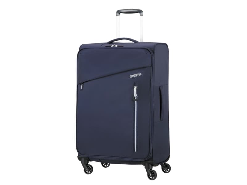 American Tourister Litewing Spinner 70 cm, Tralle, Blå, Insignia Blue, Medium, Polyester, 4 hjul