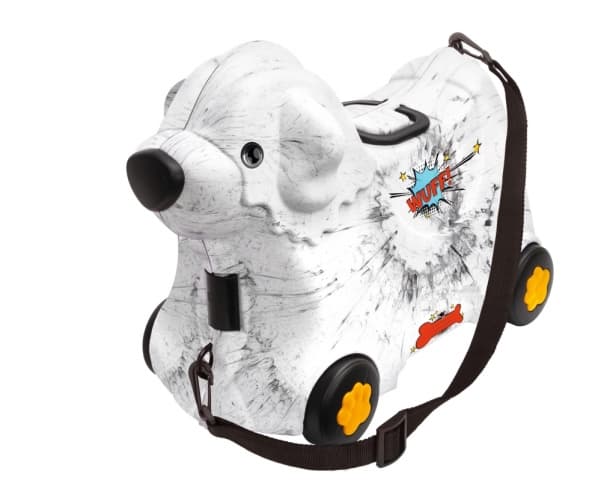 BIG 800055354, Vagn, Svart, Vit, 4 hjul, 15 l, 23 cm, 50,5 cm