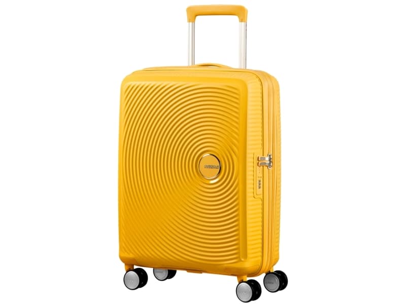 Samsonite Spinner AT 32G06001 SOUNDBOX-55/20 TSA bag, EXP luggage, 4 wheels, yellow/gold (32G-06-001)
