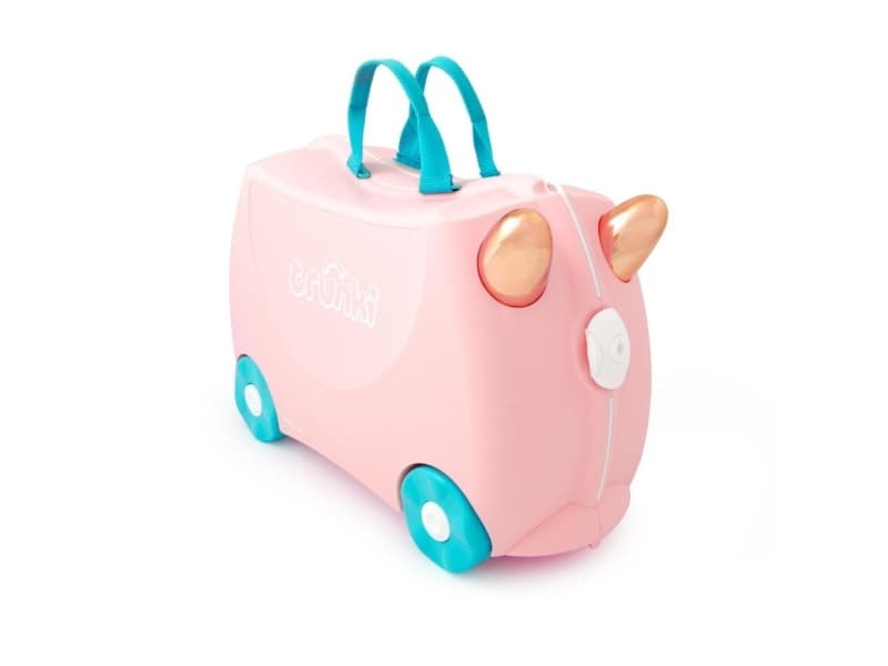 Trunki 1568288586, Resväska, Guld, Rosa, Turkos, Plast, 4 hjul, 18 l, 310 mm