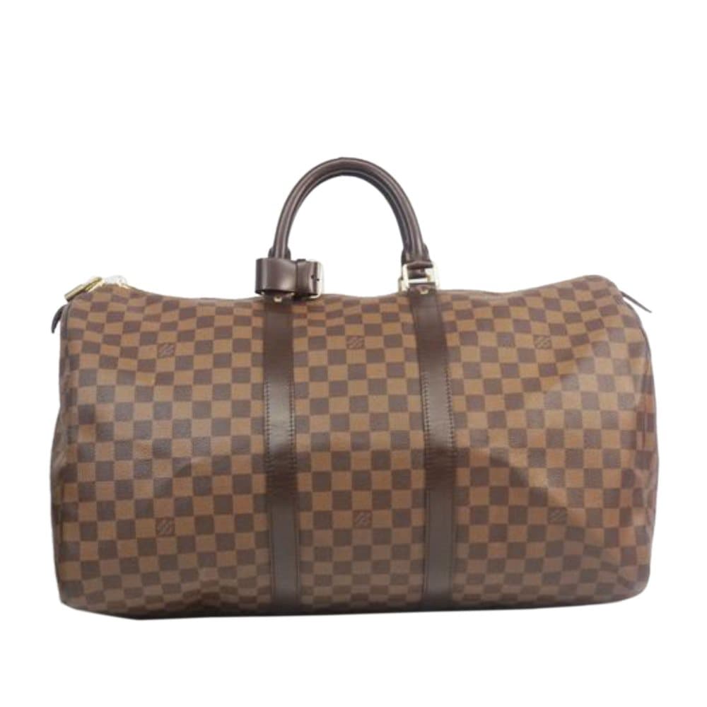 Louis Vuitton Damier Ebene Keepall 50 Brown