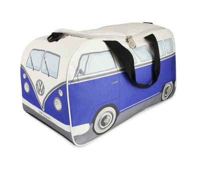 BRISA VW Collection - Volkswagen Bus T1 Camper Van Transporter Pieni kuntosalilaukku(Small/Blue/Beige)