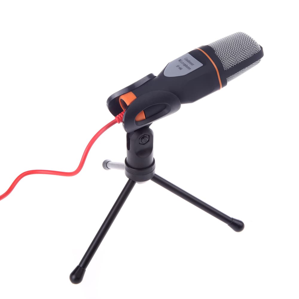 Højkvalitets Studio Mikrofon - 3,5 mm - Black Edition