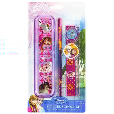 Disney Frozen Frost School Set Penny æske 5-pak Anna Elsa Olof