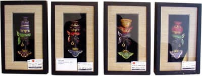Afrikanska tavlor 4-pack