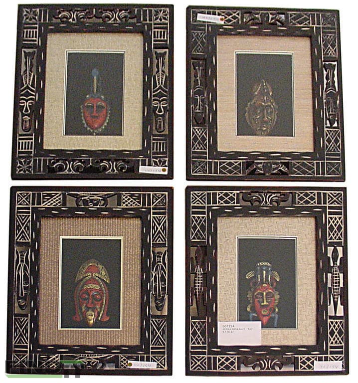 Afrikanska tavlor 4-pack