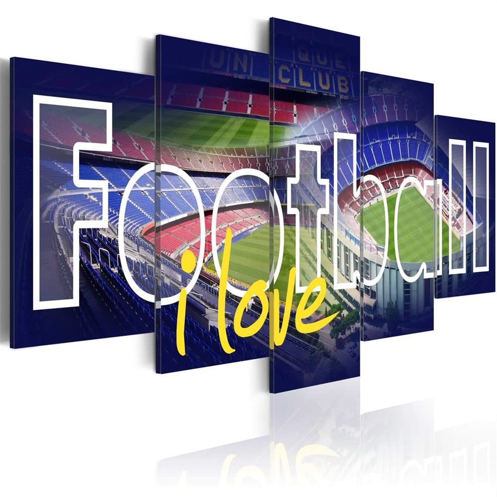 Tavla - Football My Love (100 x 50 cm)