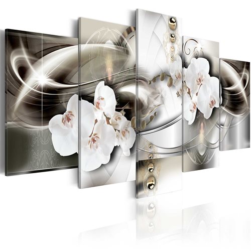 Bild av Tavla - Orchids among the waves of gold (100 x 50 cm)