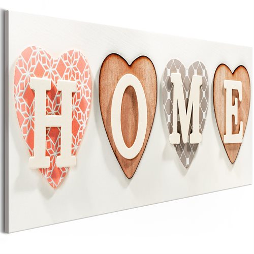 Bild av Tavla - Four Hearts (1 Part) Narrow (150 x 50 cm)
