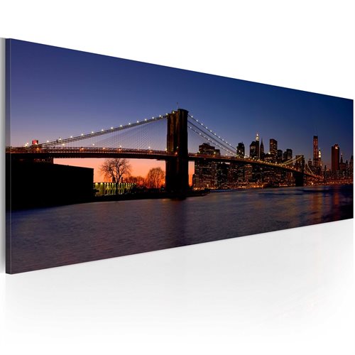 Bild av Tavla - Brooklyn Bridge - panorama (135 x 45 cm)