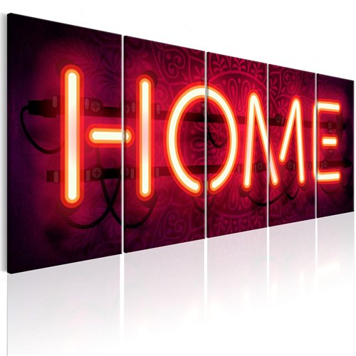 Bild av Tavla - Home Neon (200 x 80 cm)