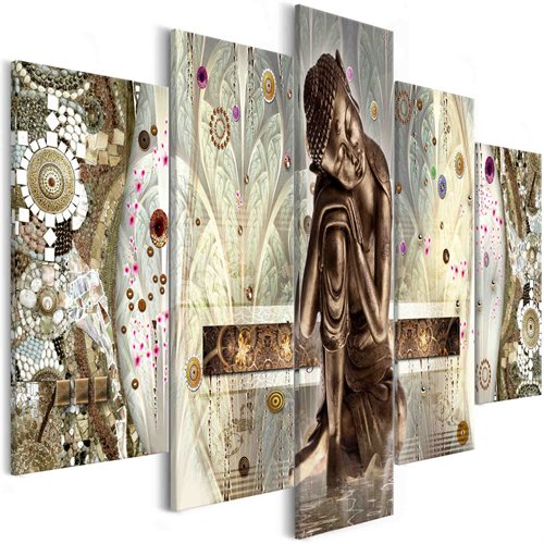Bild av Tavla - Buddhas Dream (5 Parts) Wide (100 x 50 cm)
