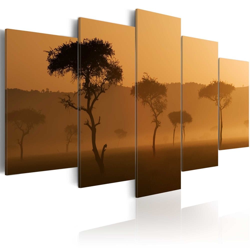 Tavla - Fog over a savannah (200 x 100 cm)
