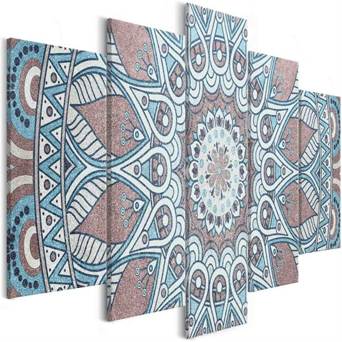 Bild av Tavla - Oriental Circle (5 Parts) Wide (200 x 100 cm)