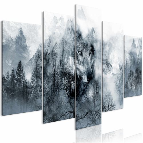 Bild av Tavla - Mountain Predator (5 Parts) Wide (100 x 50 cm)