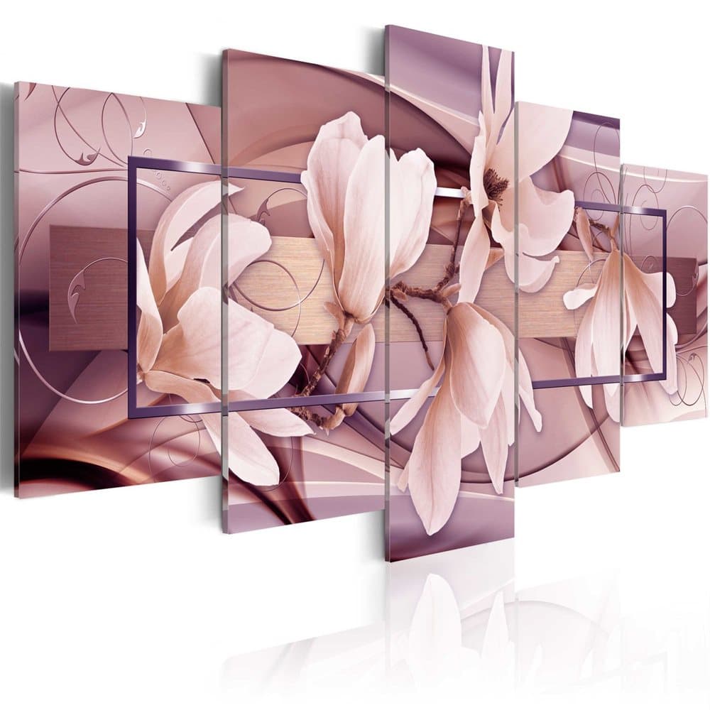 Tavla - Moody Flowers (200 x 100 cm)