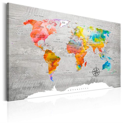 Bild av Tavla - Multicolored Travels (120 x 80 cm)