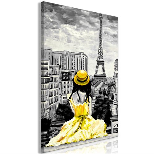 Bild av Tavla - Paris Colour (1 Part) Vertical Yellow (80 x 120 cm)