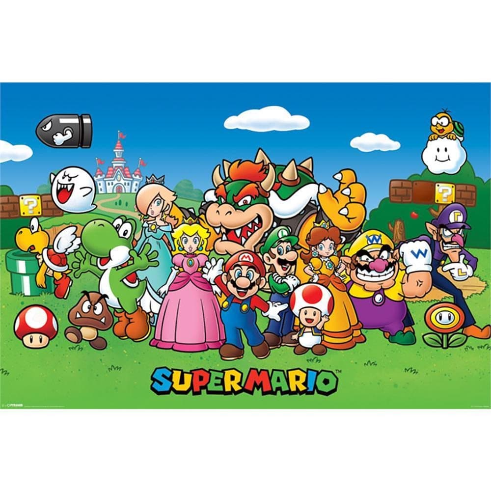 Super Mario Characters Poster