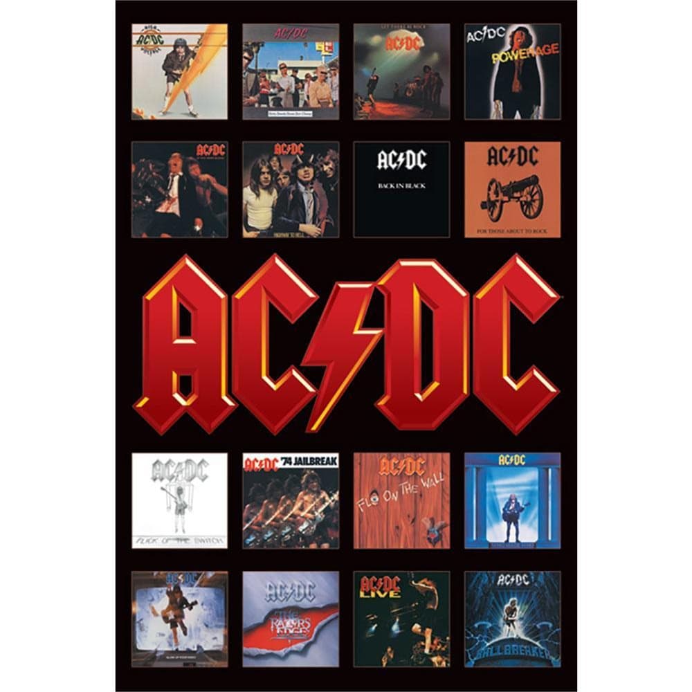 AC/DC Albums Poster