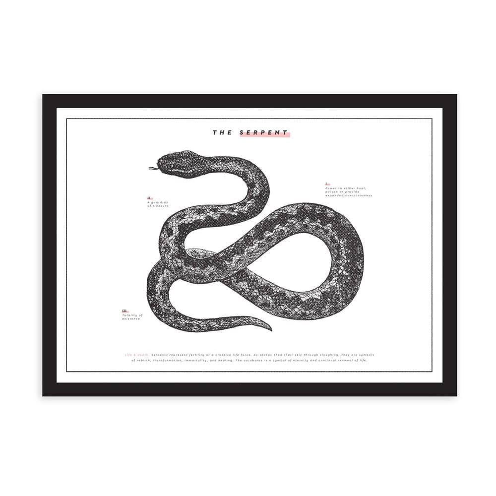 Ohh Deer The Serpent A3 Riso Print