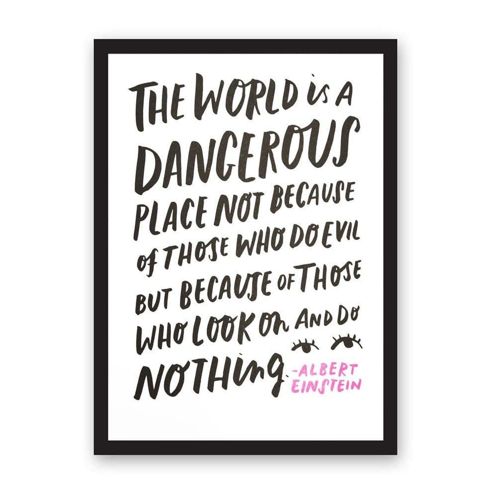 Ohh Deer The World Is A Dangerous Place A3 Riso Print