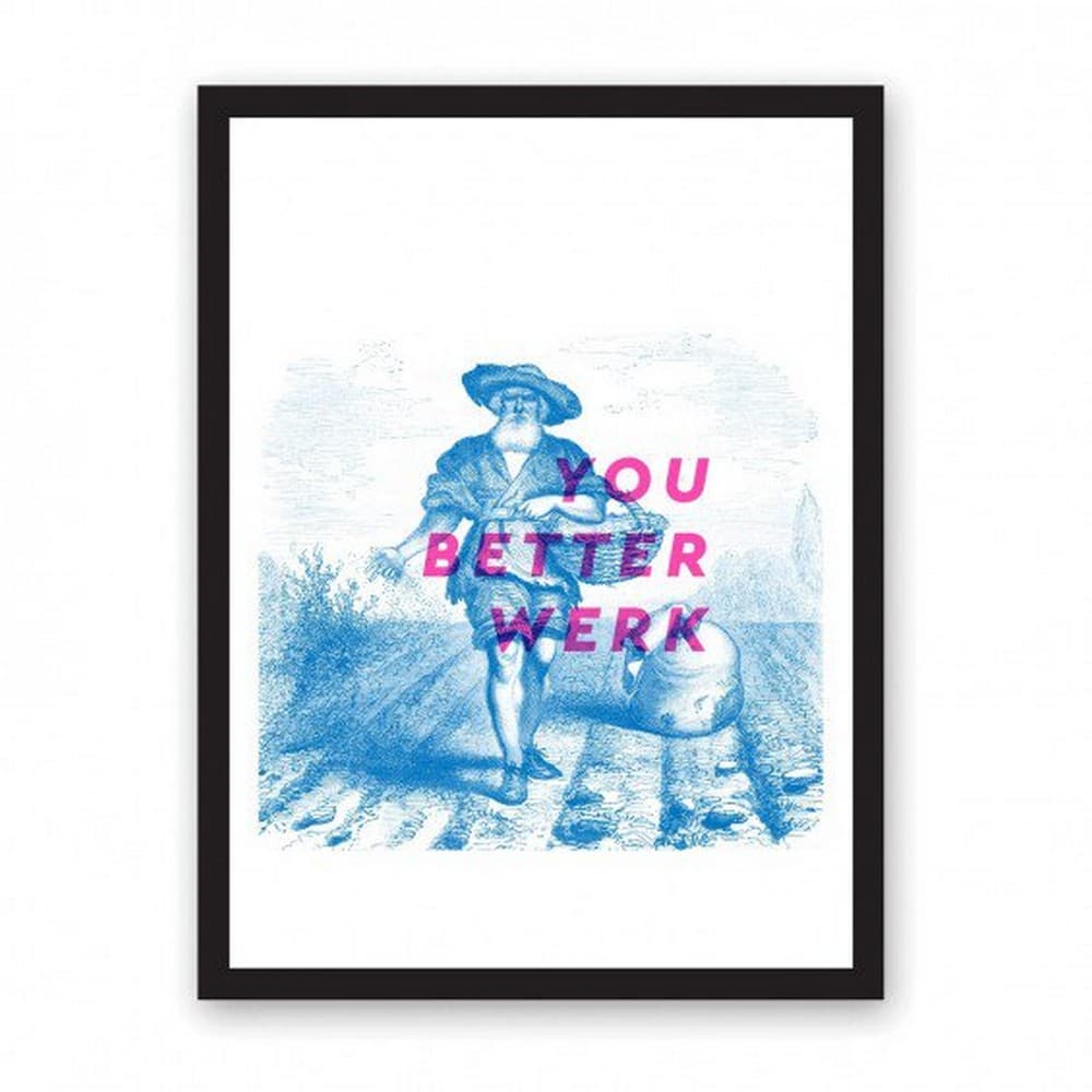 Ohh Deer You Better Werk A3 Riso Print