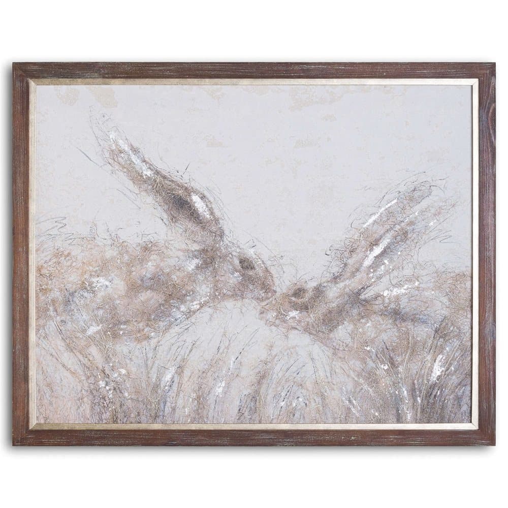Hill Interiors March Hares On Cement Board With Frame