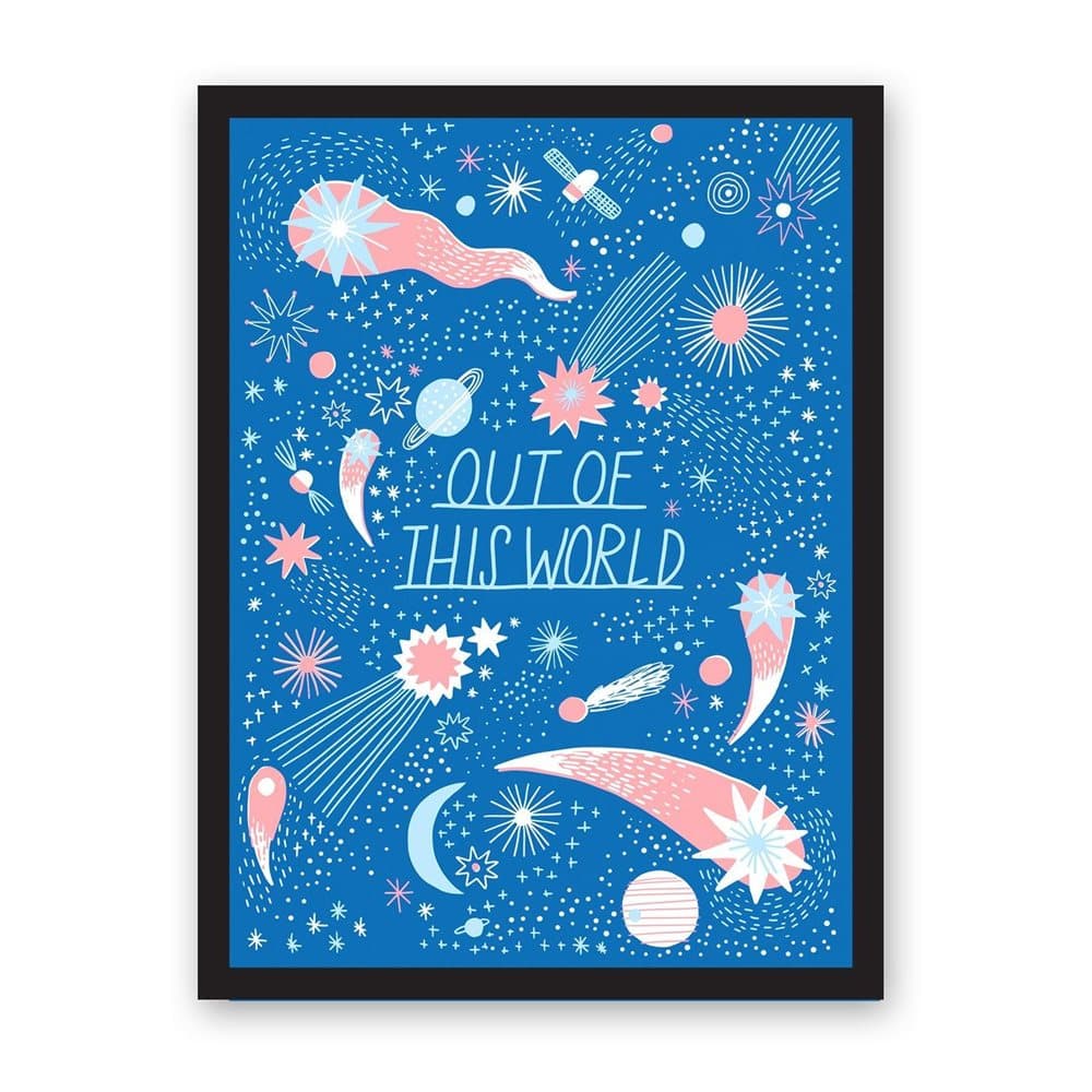 Ohh Deer Out Of This World A3 Riso Print