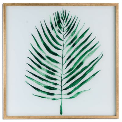 Hill Interiors Palm Glass Image In Gold Frame