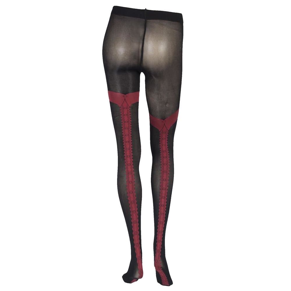Couture Dam / Vixen Tuxedo Seamed Charley 70 Denier Opaque Tights (1 par)