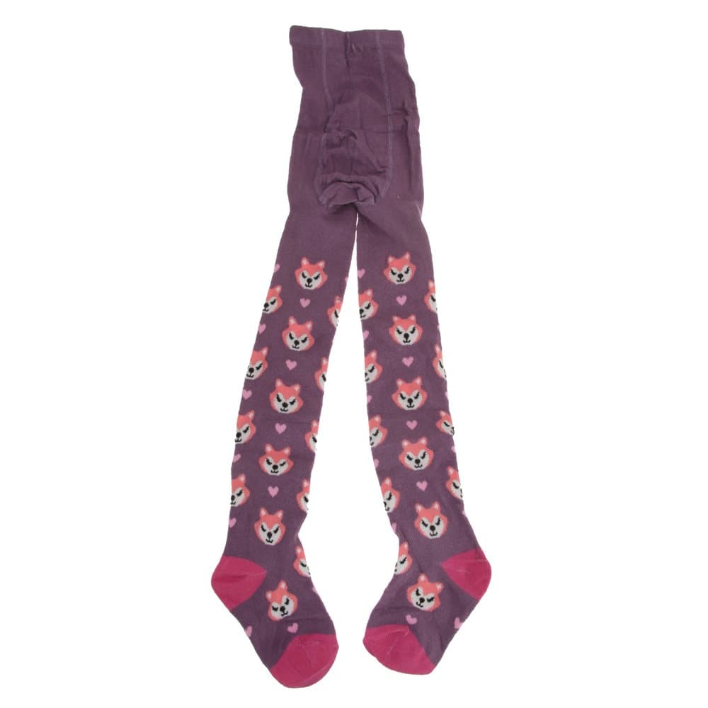 Childrens Girls Cotton Rich Design Tights
