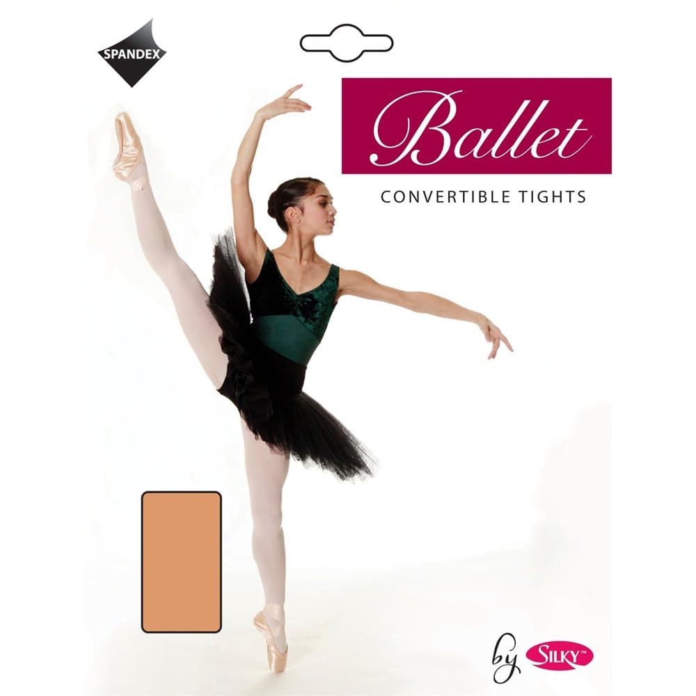 Silky Barnflickor Convertible Dance Ballet Tights (1 par)